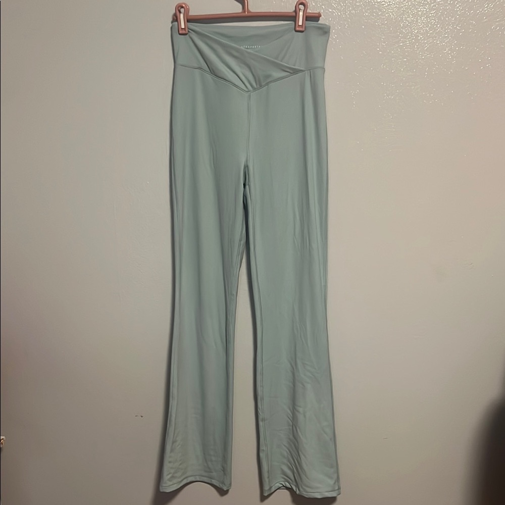 Aeropostale Light Blue Flare Yoga Pants/Leggings